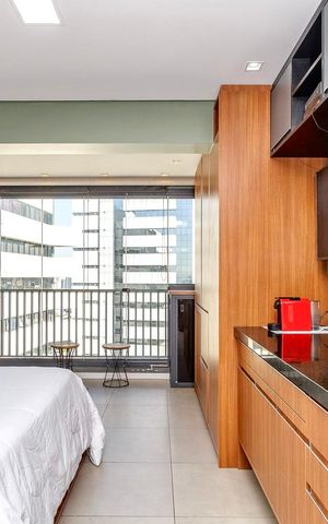 Apartamento para alugar com 25m², 1 quarto e 1 vaga Apartamento para alugar com 25m², 1 quarto e 1 vagaSala/Quarto