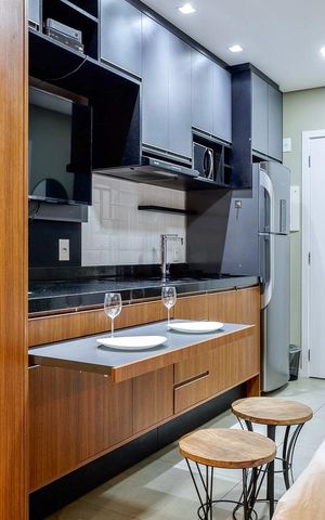 Apartamento para alugar com 25m², 1 quarto e 1 vaga Apartamento para alugar com 25m², 1 quarto e 1 vagaCozinha