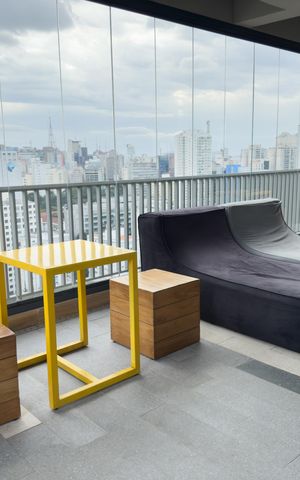 Apartamento para alugar com 25m², 1 quarto e 1 vaga Apartamento para alugar com 25m², 1 quarto e 1 vagaÁrea externa