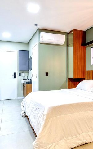 Apartamento para alugar com 25m², 1 quarto e 1 vaga Apartamento para alugar com 25m², 1 quarto e 1 vagaSala/Quarto