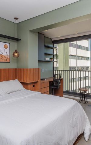Apartamento para alugar com 25m², 1 quarto e 1 vaga