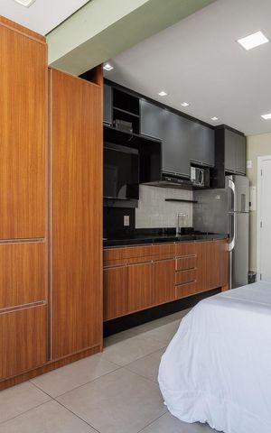 Apartamento para alugar com 25m², 1 quarto e 1 vaga Apartamento para alugar com 25m², 1 quarto e 1 vagaSala/Quarto
