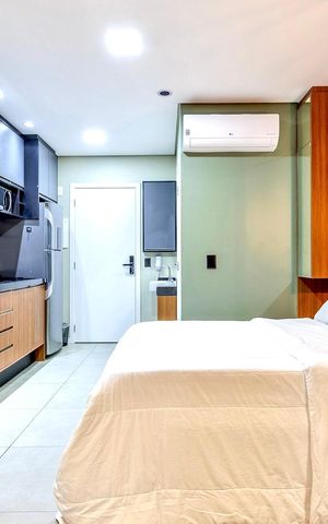 Apartamento para alugar com 25m², 1 quarto e 1 vaga Apartamento para alugar com 25m², 1 quarto e 1 vagaSala/Quarto
