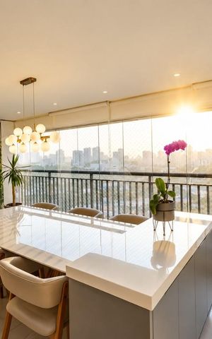 Apartamento à venda com 110m², 3 quartos e 2 vagas Apartamento à venda com 110m², 3 quartos e 2 vagasSala de Jantar