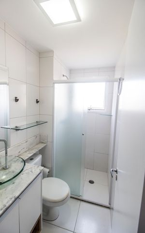 Apartamento para alugar com 56m², 2 quartos e 1 vaga Apartamento para alugar com 56m², 2 quartos e 1 vagaBanheiro