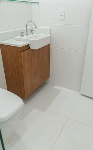 Studio para alugar com 25m², 1 quarto e sem vaga Studio para alugar com 25m², 1 quarto e sem vagaBanheiro