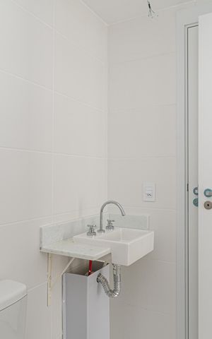 Apartamento para alugar com 37m², 1 quarto e sem vaga Apartamento para alugar com 37m², 1 quarto e sem vagaBanheiro da Suíte
