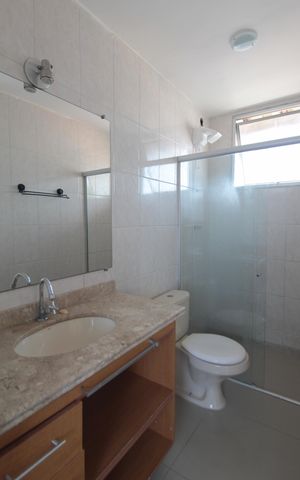 Apartamento para alugar com 140m², 3 quartos e 1 vagaBanheiro da Semi-Suite