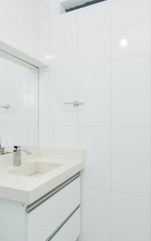 Casa para alugar com 130m², 2 quartos e 2 vagasBanheiro da Suíte