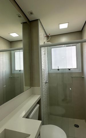 Apartamento para alugar com 55m², 2 quartos e 2 vagas Apartamento para alugar com 55m², 2 quartos e 2 vagasBanheiro Social