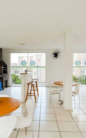 Apartamento para alugar com 42m², 2 quartos e 1 vagaÁrea comum - Salão de festas