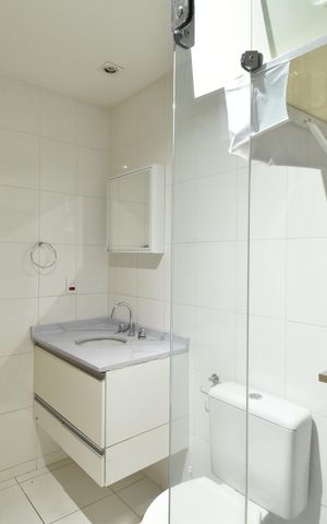 Apartamento para alugar com 52m², 1 quarto e sem vagaBanheiro do Studio