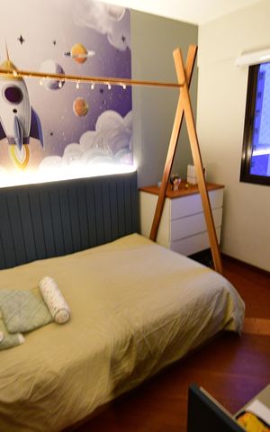 Apartamento à venda com 102m², 4 quartos e 2 vagasQuarto 3