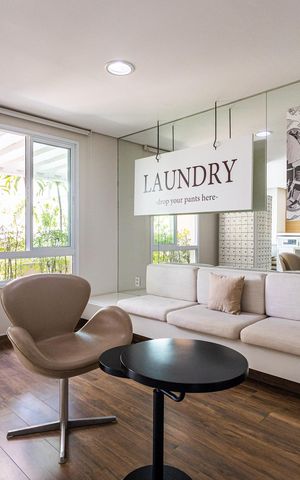 Apartamento à venda com 46m², 1 quarto e 2 vagasLavanderia