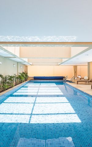 Apartamento à venda com 46m², 1 quarto e 2 vagasPiscina