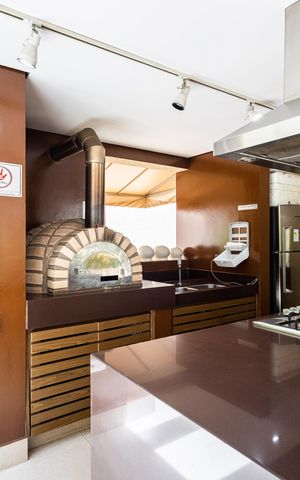 Apartamento à venda com 46m², 1 quarto e 2 vagasChurrasqueira