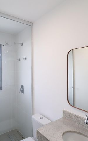 Apartamento para alugar com 115m², 3 quartos e 2 vagasBanheiro do Quarto 1