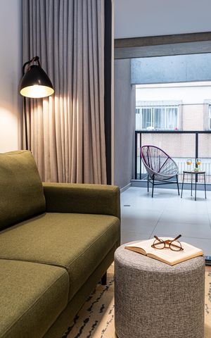 Studio para alugar com 46m², 1 quarto e sem vaga