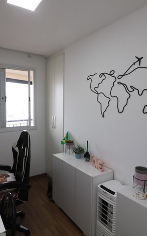 Apartamento à venda com 91m², 3 quartos e 2 vagasQuarto 2