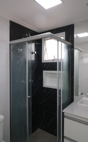 Apartamento à venda com 91m², 3 quartos e 2 vagasBanheiro da Suíte