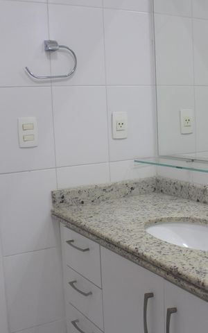 Apartamento para alugar com 150m², 3 quartos e 2 vagasBanheiro da Suíte 1