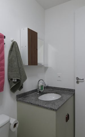 Apartamento para alugar com 20m², 1 quarto e sem vagaBanheiro da Suíte