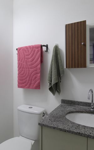 Apartamento para alugar com 20m², 1 quarto e sem vagaBanheiro da Suíte
