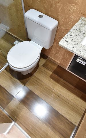 Studio para alugar com 42m², 1 quarto e sem vagaBanheiro do Studio