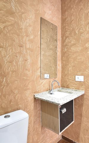 Studio para alugar com 42m², 1 quarto e sem vagaBanheiro do Studio