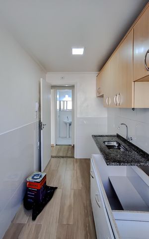 Studio para alugar com 36m², 1 quarto e sem vaga Studio para alugar com 36m², 1 quarto e sem vagaCozinha/Área de serviço