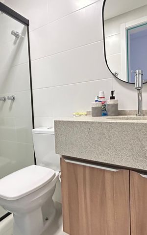 Apartamento para alugar com 70m², 2 quartos e 1 vaga Apartamento para alugar com 70m², 2 quartos e 1 vagaBanheiro