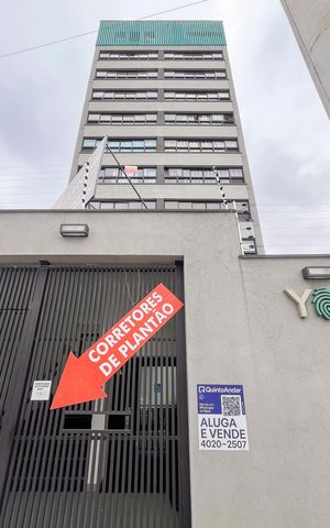 Apartamento para alugar com 32m², 1 quarto e sem vagaFachada + plaquinha