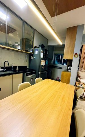 Apartamento à venda com 61m², 2 quartos e sem vagaCozinha