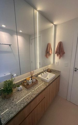 Apartamento à venda com 130m², 2 quartos e 1 vaga Apartamento à venda com 130m², 2 quartos e 1 vagaBanheiro 1