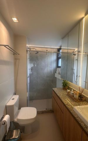 Apartamento à venda com 130m², 2 quartos e 1 vaga Apartamento à venda com 130m², 2 quartos e 1 vagaBanheiro 2