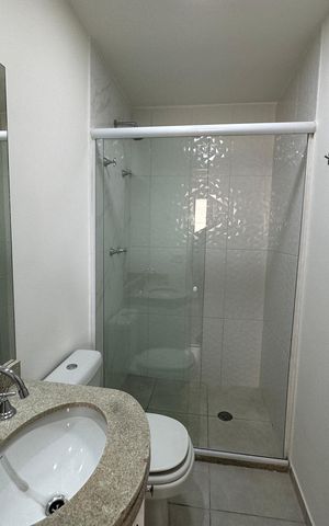Apartamento para alugar com 89m², 2 quartos e 2 vagas Apartamento para alugar com 89m², 2 quartos e 2 vagasBanheiro da Suíte 1