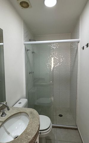 Apartamento para alugar com 89m², 2 quartos e 2 vagas Apartamento para alugar com 89m², 2 quartos e 2 vagasBanheiro da Suíte 1