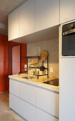 Studio à venda com 25m², 1 quarto e sem vagaCozinha