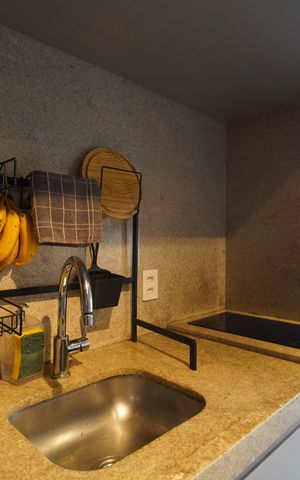 Studio à venda com 25m², 1 quarto e sem vagaCozinha