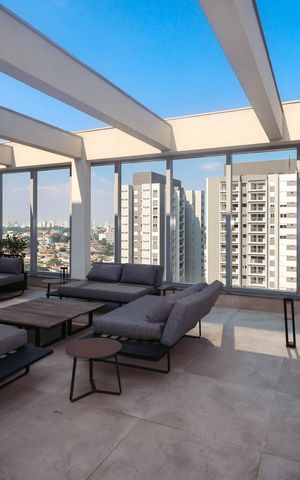 Studio à venda com 27m², 1 quarto e sem vagaTerraço