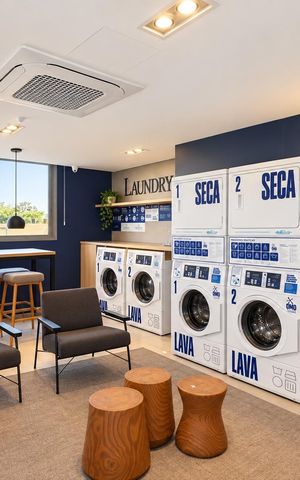 Studio à venda com 27m², 1 quarto e sem vagaLavanderia