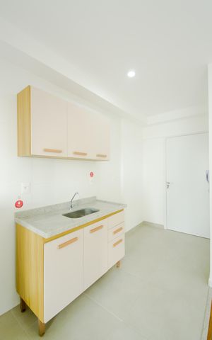 Studio para alugar com 30m², 1 quarto e sem vagaCozinha 