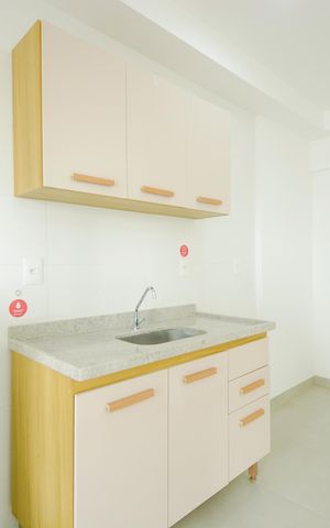 Studio para alugar com 30m², 1 quarto e sem vagaCozinha 