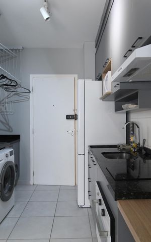 Studio à venda com 25m², 1 quarto e sem vagaCozinha e Área de Serviço
