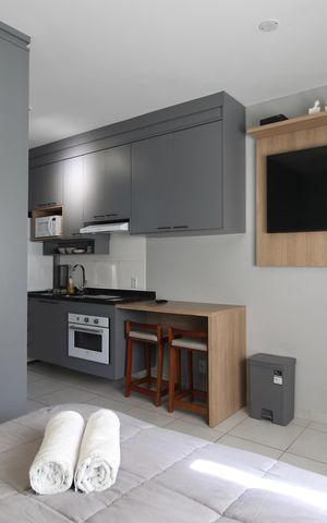 Studio à venda com 25m², 1 quarto e sem vagaSala/Quarto