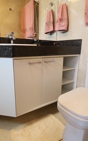 Apartamento para alugar com 125m², 3 quartos e 3 vagasBanheiro da Suíte 2