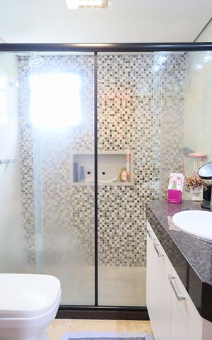 Apartamento para alugar com 125m², 3 quartos e 3 vagasBanheiro da Suíte 1