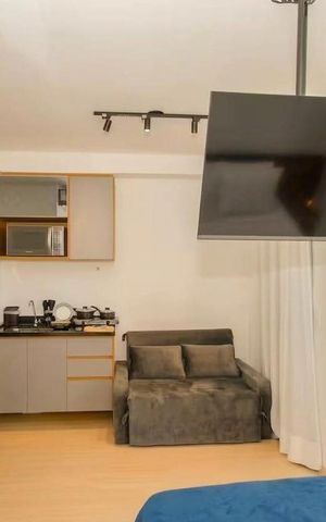 Studio à venda com 27m², 1 quarto e sem vaga Studio à venda com 27m², 1 quarto e sem vagaSala/Quarto
