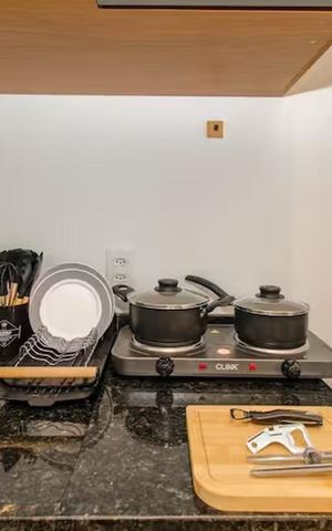 Studio à venda com 27m², 1 quarto e sem vaga Studio à venda com 27m², 1 quarto e sem vagaCozinha