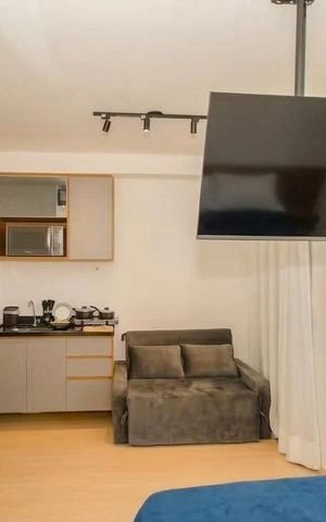 Studio à venda com 27m², 1 quarto e sem vaga